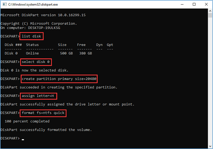 How to Manage Partitions with Disk Partition CMD in Windows 10?-EaseUS