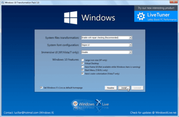Windows 10 Transformation Pack - скачать бесплатно Windows 10 Transformation Pack 7.0