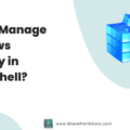 Как установить значение реестра windows с помощью power shell